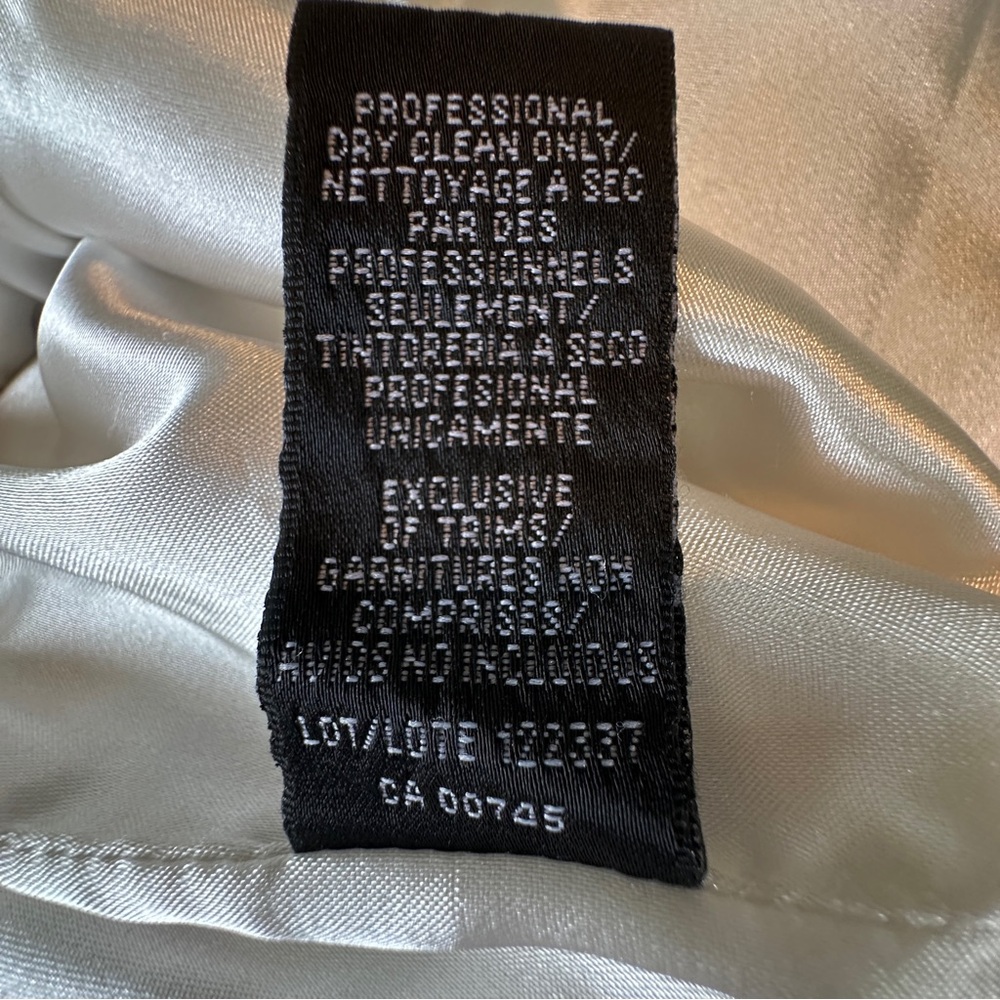 BHLDN MONIQUE LHUILLIER White Bissel Jumpsuit w/ Ruffle Halter Bodice -  Size 8 - Picture 6 of 12